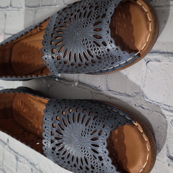 NWOB PRING STEP BRANDAL Leather Peep Toe Shoe Size 40 - Picture 3 of 9